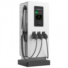 Cargador vehículo eléctrico MUNDOCLIMA SOLAR DC Modular 60kW 200A con dos tomas CCS2 y CHAdeMO