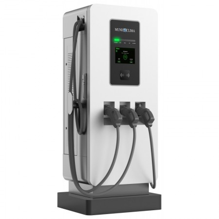 Cargador vehículo eléctrico MUNDOCLIMA SOLAR DC Modular 60kW 200A con dos tomas CCS2 y CHAdeMO