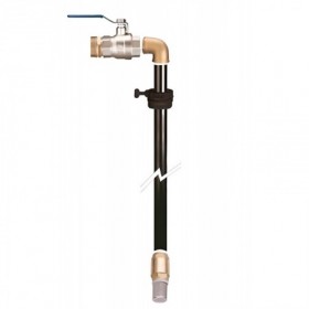 Kit aspiración gasóleo con tubo PVC. válvula bola 1" y válvula retención con filtro