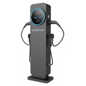 Cargador vehículo eléctrico MUNDOCLIMA SOLAR TWIN DOBLE trifásico 22000W con cable tipo 2