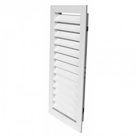 Reja retorno vertical ESCOCLIMA EMT 600x150mm lacada blanco