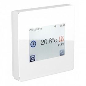 Termostato suelo radiante eléctrico TFT WIFI BLANCO