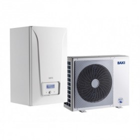 Conjunto aerotermia bibloc mural BAXI serie PLATINUM BC HYBRID IR32 12MR R32 refrigeración 10.6kW calefacción 12.3kW monofásico