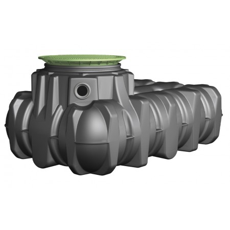 Depósito agua pluvial enterrar PEHD GRAF PLATIN 7500L