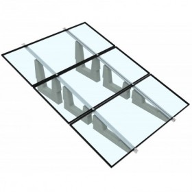 Estructura hormigón MUNDOCLIMA SOLAR Intermedio Vela 15º C horizontal 84kg cubierta plana