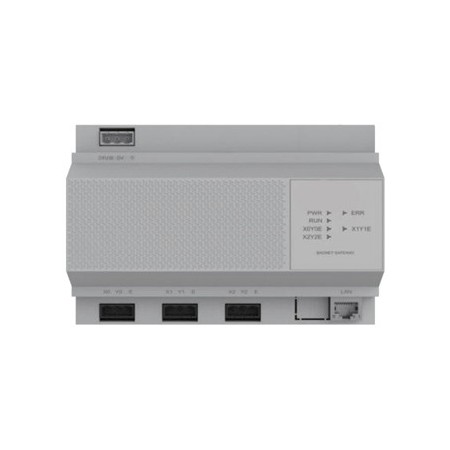Conversor BACNET para 192 unidades interiores aire acondicionado o 24 sistemas frigoríficos MVD V8 R410A MUNDOCLIMA GW3-BAC