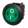INTERRUPTOR BIPOLAR 125..250VAC INT BIP-V-220-D20 VERDE CIRCULAR DIAMETRO 20