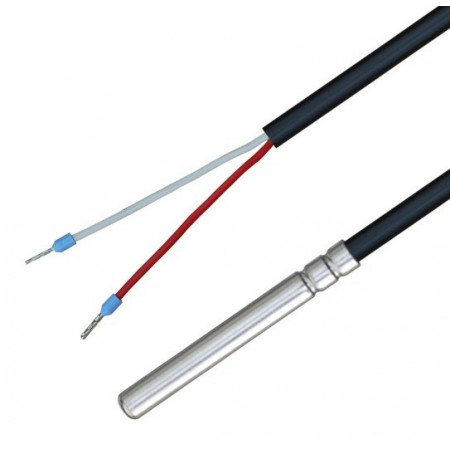 SONDA DE TEMPERATURA PT-1000-FAST VAINA GOMA 40 X 6 CON 2 M CABLE TERMOPLASTICO
