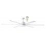 Ventilador de techo blanco 6 aspas con luz y mando MARTEC ALBATROSS Ø210cm