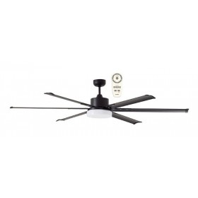 Ventilador de techo negro 6 aspas con luz y mando MARTEC N ALBATROSS Ø210cm