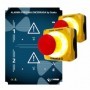 ALARMA DE PERSONA ENCERRADA APE-2XL CON UNA CENTRALITA DE DOS CIRCUITOS (1 CON BATERIA) Y DOS PULSADORES LUMINOSOS