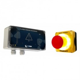 ALARMA DE PERSONA ENCERRADA APE-1P SIN BATERIA CON UN PULSADOR LUMINOSO