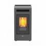 ESTUFA PELLET MUNDOCLIMA BIOTHERM COLOR GRIS CANALIZABLE WEGNER 16 kW