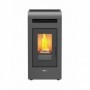 ESTUFA PELLET MUNDOCLIMA BIOTHERM COLOR GRIS CANALIZABLE WEGNER 16 kW