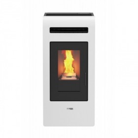 ESTUFA PELLET MUNDOCLIMA BIOTHERM COLOR BLANCA CANALIZABLE WEGNER 14 kW