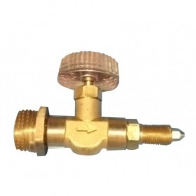 GRIFO RECTO M 1/2" - M M10X100 CON INYECTOR GAS NATURAL  DIAM. 2.40