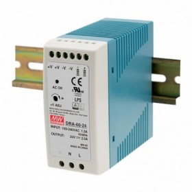 Fuente de alimentación para carril DIN  24Vcc 60W