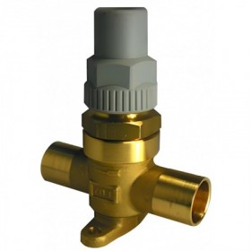 VALVULA PASO RECTO CASTEL CON CAPUCHON A SOLDAR 6420/3 3/8