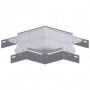 Curva 45º en acero galvanizado sendzimir INTERFLEX para bandeja portacables VIATEC 110 x 600mm