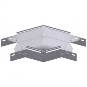 Curva 45º en acero galvanizado sendzimir INTERFLEX para bandeja portacables VIATEC 110 x 400mm