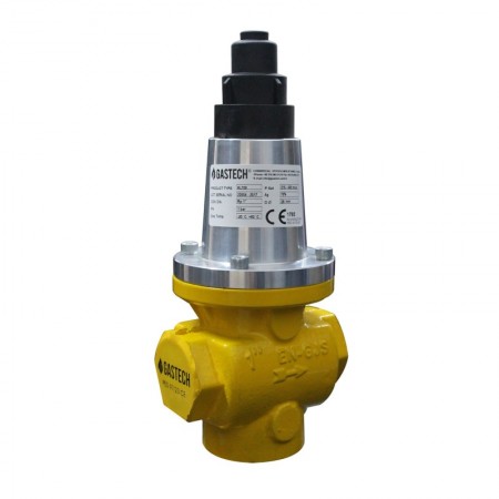 Válvula de alivio externa VES  de 1" PN16 rango de ajuste de 4000÷6000 mbar GASTECH RLT25/16B