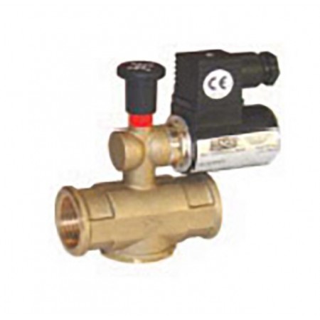 ELECTROVÁLVULA MADAS M16/RMO REARME MANUAL. N.A.. P.MAX 6 BAR. LATÓN ROSCADA RP ¾”. 24 VDC