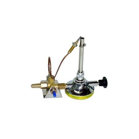 MECHERO BUNSEN HOMOLOGADO GAS NATURAL CON VALVULA SEGURIDAD PRESIÓN TRABAJO: 18 MBAR  POTENCIA: 0.69 KW