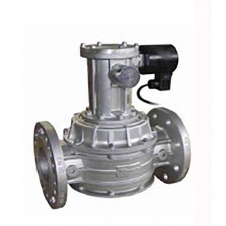 Electroválvula para gas MADAS  M16/RMX EEX N.C. Pmax: 500 mbar bridas DN-150 PN16 230 VAC 50-60 Hz  zona 1 ATEX