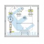 Conjunto  MPB para G65 en FIG I de membrana Ps: 22 mbar Q: 100 Nm3/h con máx. y min. MERCAGAS C65NGB