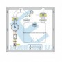 Conjunto  MPB para G65 en FIG I de membrana Ps: 22 mbar Q: 100 Nm3/h con máx. y min. MERCAGAS C65NGB