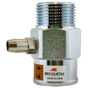 Rimitador de caudal  4m3 dn20 macho-hembra 3/4" con toma débil calibre