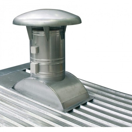 Extractor tejado centrífugo 400º 2h con base regulable ABC MUNDOFAN MUTE-SF-450-T6-0.55kW