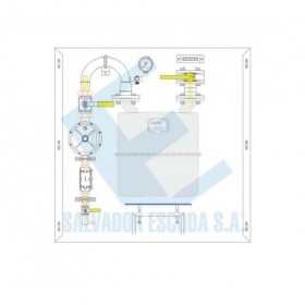 Conjunto  MPA para G40 en FIG I de membrana Ps: 300 mbar Q: 65 Nm3/h con máx. y min. MERCAGAS C40NGA