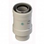 Conexión vertical Ø60/100mm PP/acero lacado blanco chimenea FIG compatible INTERGAS