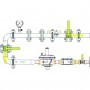 Conjunto  MPB para G65 en FIG I de pistones Ps: 300 mbar Q: 100 Nm3/h con máx. y min. MERCAGAS C65NGBP