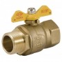 Llave gas  mariposa macho-hembra 1" PN5