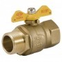 Llave gas  mariposa macho-hembra 1" PN5