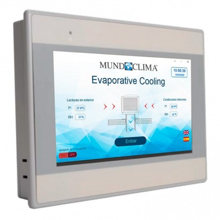Control de grupo MAGIC CONTROL HMI 7" para acondicionador evaporativo MUNDOCLIMA MC-19/31/50