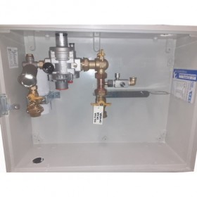 Armario  MPA para G6 en FIG I de membrana Ps: 100 mbar Q: 10 Nm3/h con máx. y min. MERCAGAS A06NGA