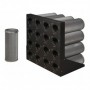 Filtro carbón activo placa MUNDOFAN  recambio CARBOPLAC Ø140x400mm