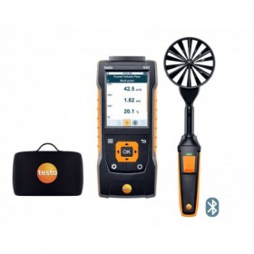 Set básico analizador para climatización TESTO 440 con sonda de molinete de 100mm y Bluetooth®