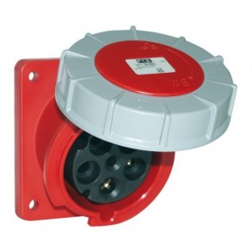 Base enchufe semiempotrar 3P+N+T 63A 400VAC IP67