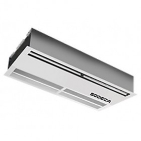 Cortina de aire SODECA EMPOTRABLE EMP-B-150-S-BA RAL 9016 1667mm monófasica 230V selector manual basic altura hasta 5m