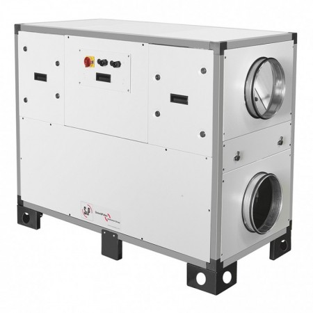 Recuperador calor vertical incluye batería eléctrica sin control S&P CADB-HE-DI 12 RV ECOWATT