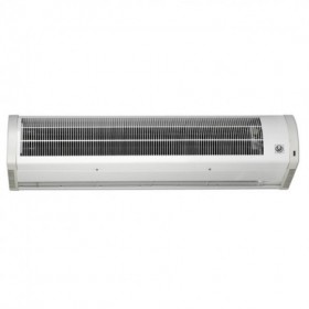 Cortina de aire S&P COR-9-1000 N blanca RAL 9003 1080mm con batería eléctrica 4.5/9kW trifásicas 400V altura hasta 3m
