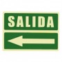 Señal Salida Izquierda sencilla. conforme a Norma UNE-23035