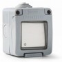 Interruptor pulsador superficie estanco gris VOLTIMERC 10A 250VAC IP55
