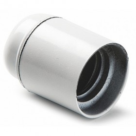 Portalámparas E27 liso blanco VOLTIMERC