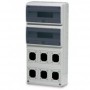 Caja eléctrica industrial enlazable 32 módulos y 6 troqueles para mecanismos IP65 FAMATEL CBOX-I326