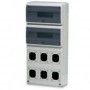 Caja eléctrica industrial enlazable 32 módulos y 6 troqueles para mecanismos IP65 FAMATEL CBOX-I326